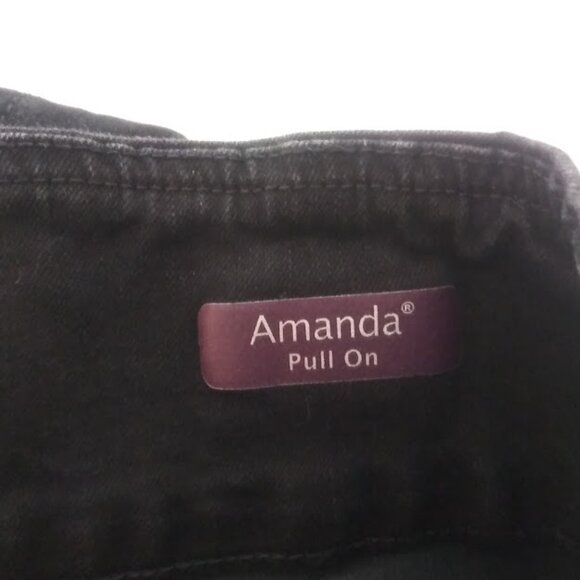 Gloria Vanderbilt Women's size 14 Amanda black pull on pants - Picture 13 of 15